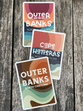 Waterproof Vinyl Sticker - Cape Hatteras, North Carolina