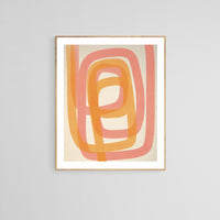Modern Abstract Art Print - Valentine #9
