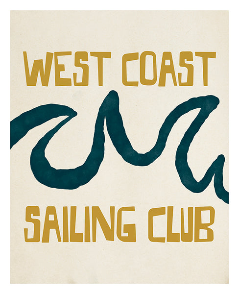 Modern Giclee Art Print - West Coast Surf Club