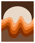 Retro Sun - Abstract Art Print