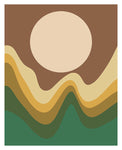 Retro Sun - Abstract Art Print