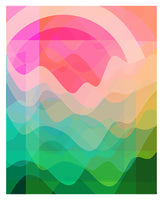Retro Summer #7 - Abstract Art Print
