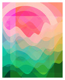 Retro Summer #7 - Abstract Art Print