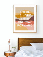 More Than One Way Forward - Typography Art Print