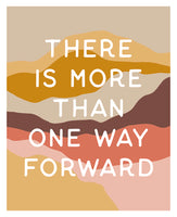 More Than One Way Forward - Typography Art Print