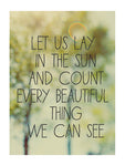 Lay In The Sun - Card