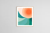 Retro Sun #2 - Abstract Art Print