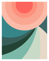 Retro Sun #5 - Abstract Art Print