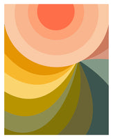 Retro Sun #8 - Abstract Art Print