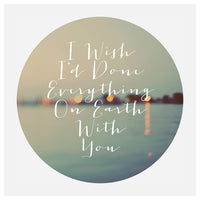 Everything On Earth (Circle) - Fine Art Photograph