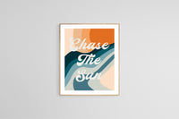 Chase The Sun - Modern Art Print