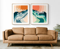 Chase The Sun - Modern Art Print