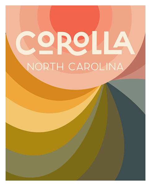 Destination: Corolla - Modern Art Print