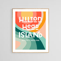 Destination: Hilton Head Island, South Carolina - Modern Typography Art Print