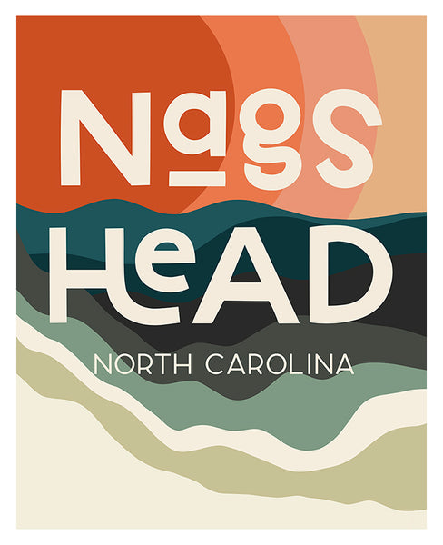 Destination: Nags Head - Modern Art Print