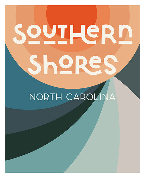 Destination: Southern Shores - Modern Art Print