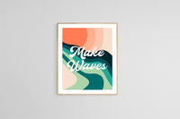 Make Waves - Modern Art Print