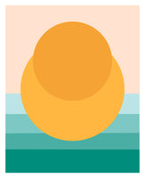 Minimal Sunset #1 - Abstract Art Print