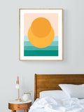 Minimal Sunset #1 - Abstract Art Print