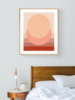 Minimal Sunset #3 - Abstract Art Print