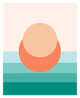 Minimal Sunset #4 - Abstract Art Print