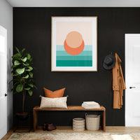 Minimal Sunset #4 - Abstract Art Print