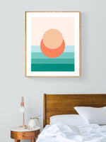 Minimal Sunset #4 - Abstract Art Print
