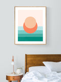 Minimal Sunset #4 - Abstract Art Print