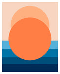 Minimal Sunset #5 - Abstract Art Print