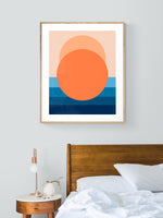 Minimal Sunset #5 - Abstract Art Print