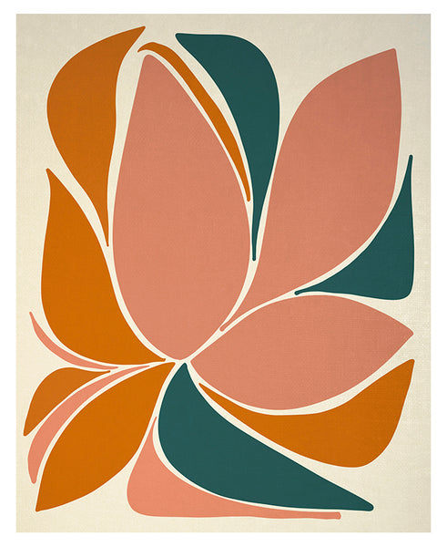 Modern Magnolia - Abstract Art Print
