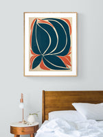 Night Hibiscus - Abstract Art Print