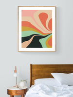 Retro Floral #1 - Abstract Art Print