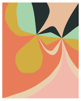 Retro Floral #4 - Abstract Art Print