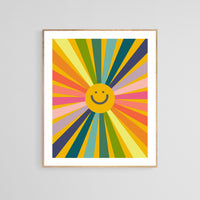 Smile/Sun - Modern Art Print