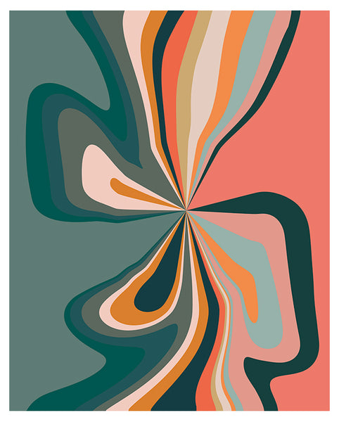 September Swirl - Abstract Art Print