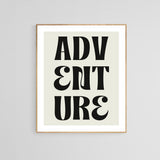 Adventure - Typography Art Print