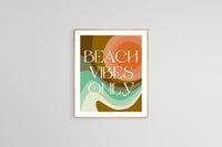 Beach Vibes Only - Modern Art Print