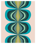 Blue Ballroom #2 - Abstract Art Print