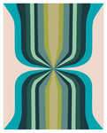 Blue Ballroom #3 - Abstract Art Print