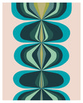 Blue Ballroom #1 - Abstract Art Print