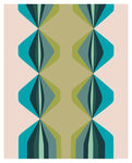 Blue Ballroom #4 - Abstract Art Print