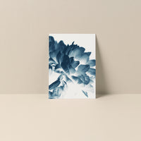 Blue Paeonia - Blank Notecard