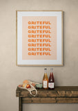 Grateful  - Typography Art Print