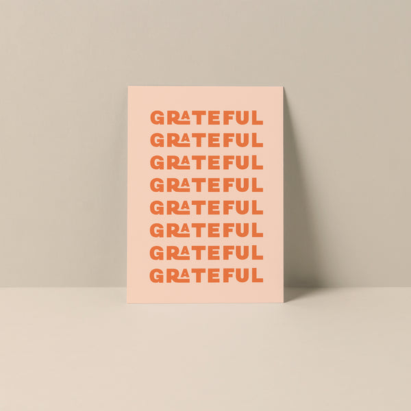 Grateful - Blank Notecard