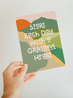 Grateful Heart - Blank Note Card