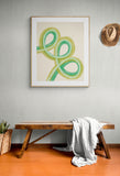 Green Lines #3 - Modern Abstract Art Print