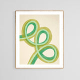 Green Lines #3 - Modern Abstract Art Print