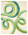 Green Lines #4 - Modern Abstract Art Print