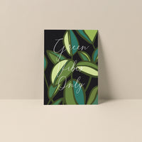 Green Vibes Only - Blank Notecard